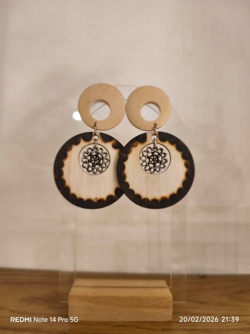 Boucles d'Oreilles Bois