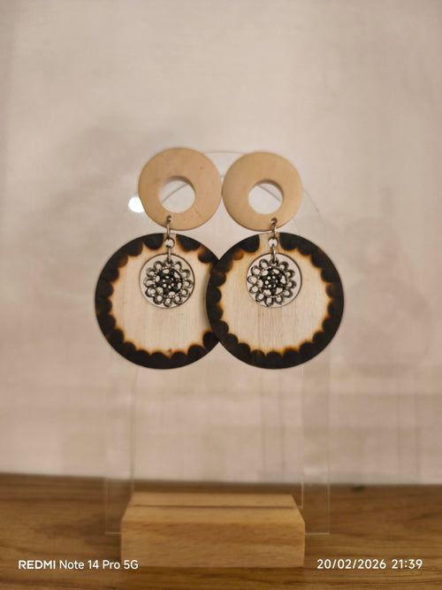 Boucles d'Oreilles Bois
